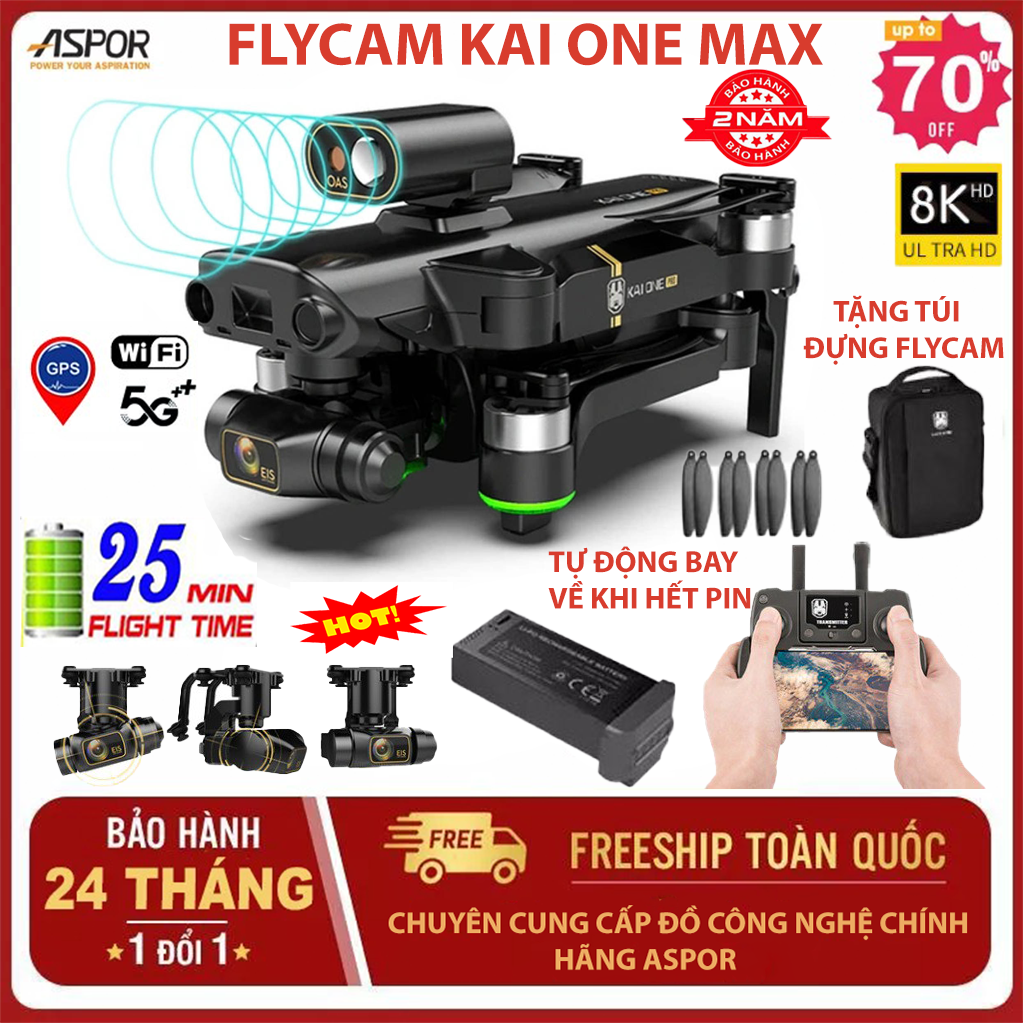 Máy Bay Camera Flycam Kai One MAX G.P.S 8K Drone Máy Bay Không Người Lái