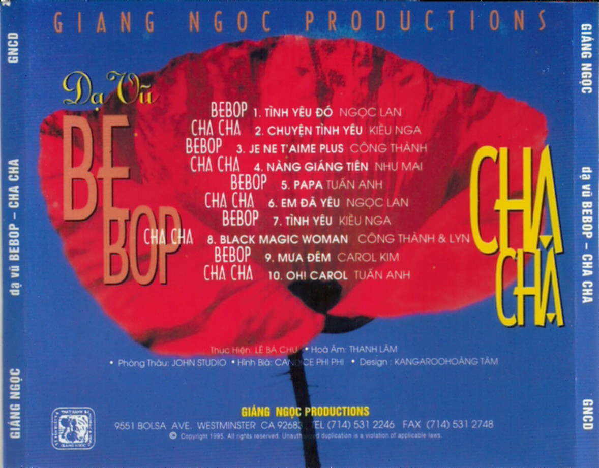 Bộ 5 đĩa cd nhạc Giáng Ngọc Cd 6