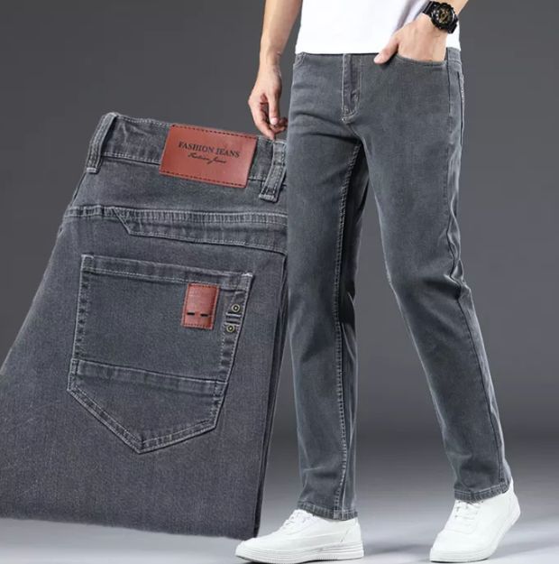 Quần jeans nam xám màu chuẩn hình quần bò nam cao cấp chính hãng DONG PHUONG