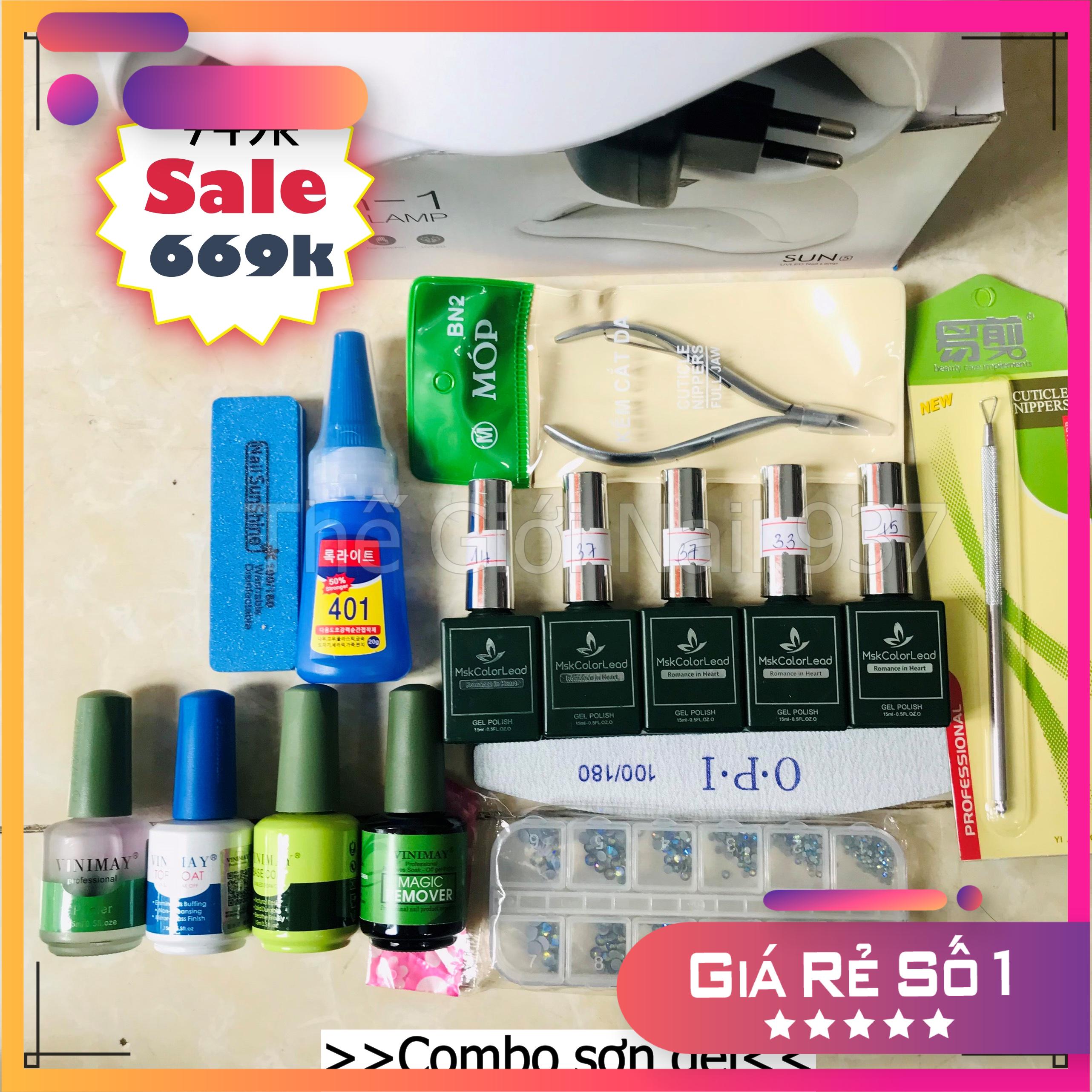 Combo đồ làm nail cơ bản 669k (Combo làm sơn gel cho người mới) - TGN937