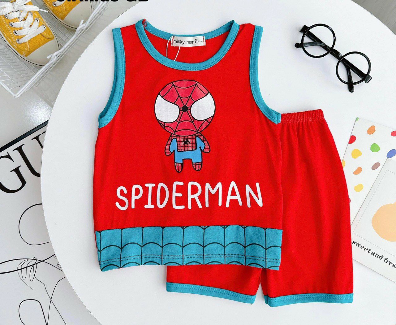Set thun lạnh ba lỗ cho bé trai