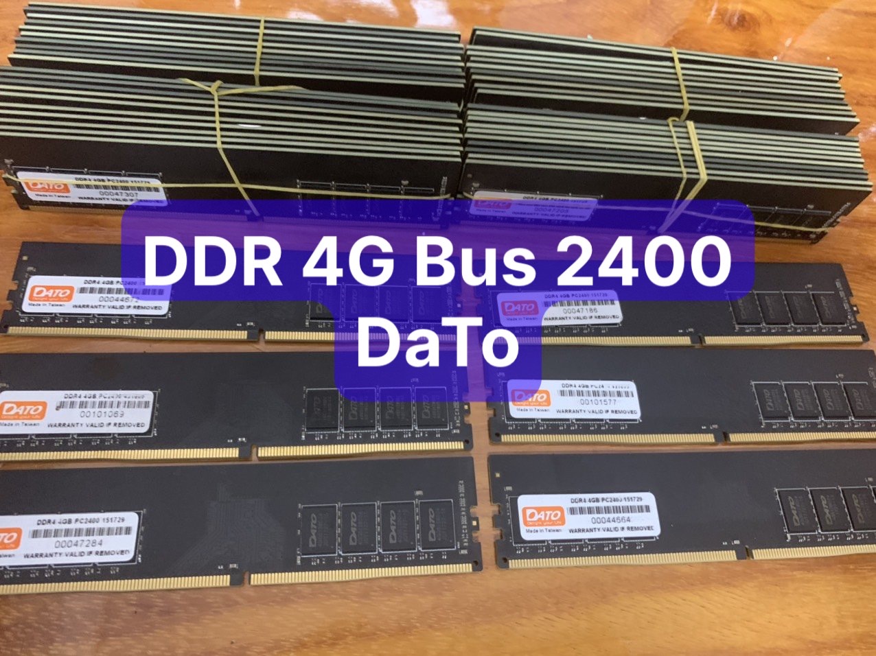 [HCM]Ram4G/DDR4/2400 Dato Chính Hãng KHÔNG KÉN MAIN