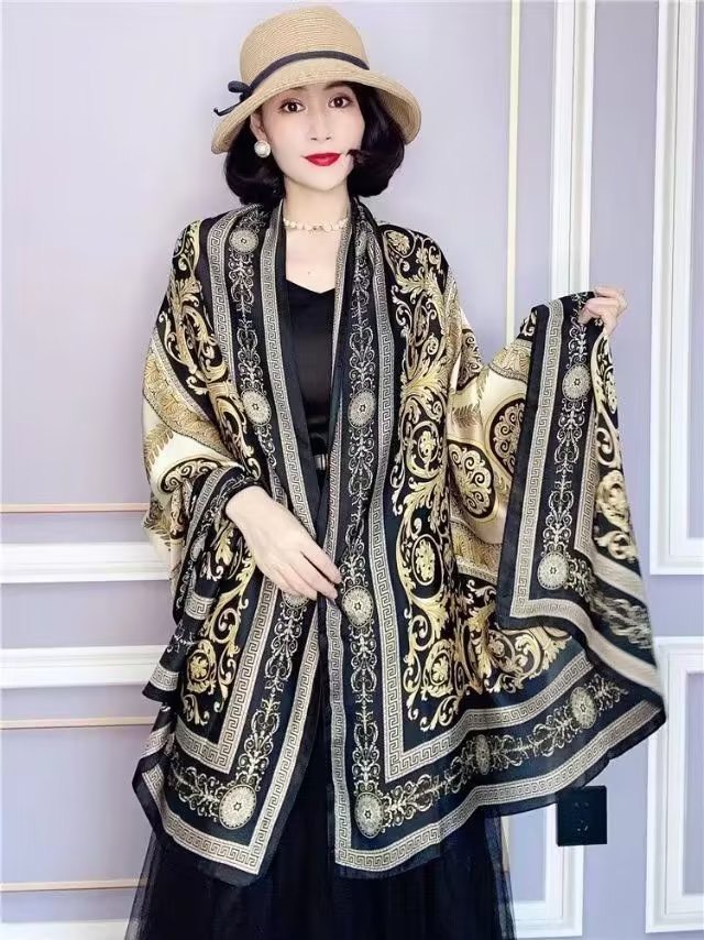 Khăn choàng lụa tơ tằm 180cm*90cm