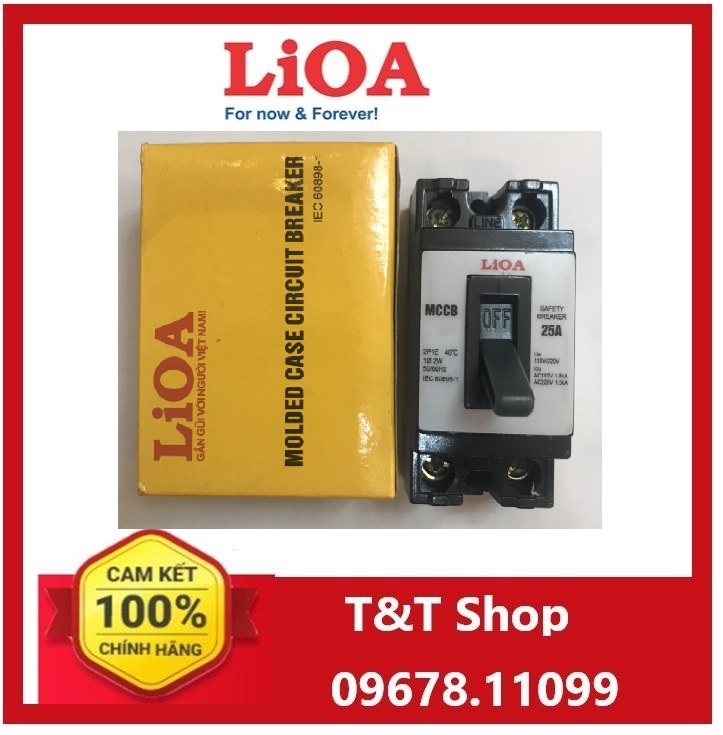 Cầu dao tự động an toàn 25a lioa