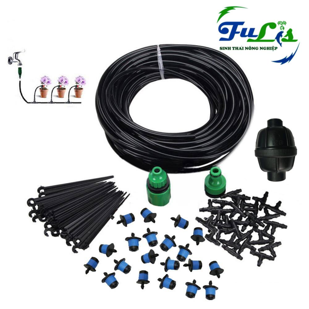 HỆ THỐNG TƯỚI NHỎ GIỌT, BÉC PHUN XÒE 20 BÉC ĐẦY ĐỦ PHỤ KIỆN, DỄ ĐIỀU CHỈNH CHO BAN CÔNG, NHÀ PHỐ