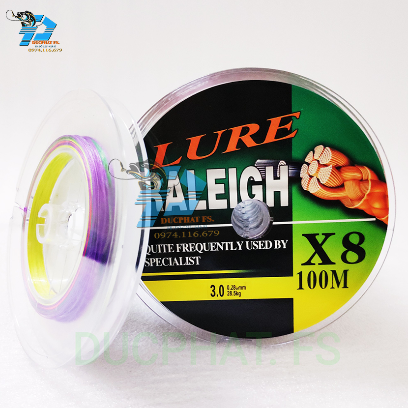 dây dù câu cá X8 Lure sợi PE mượt mịn đủ size