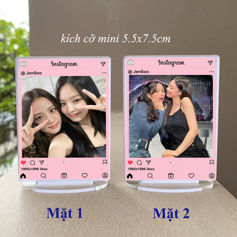 Tượng instagram Blackpink kích cỡ mini ( in 2 mặt khác nhau )