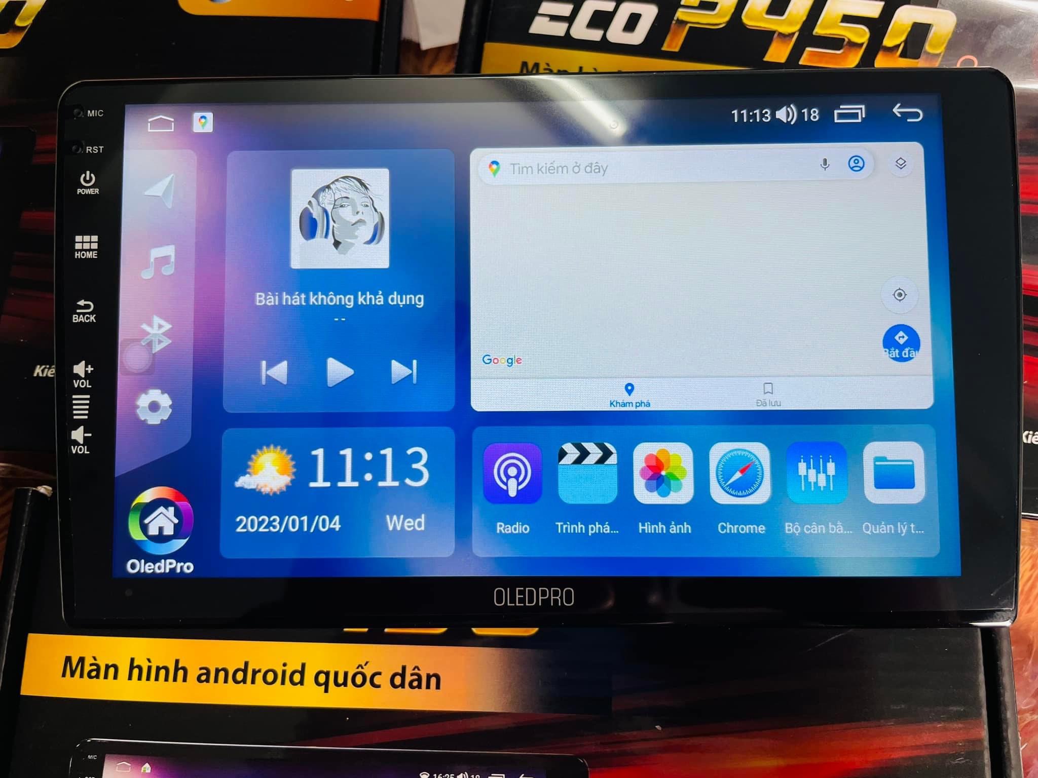 Màn hình Android OLED PRO ECO P450 thế hệ mới theo xe Huyndai i10 2021 ...