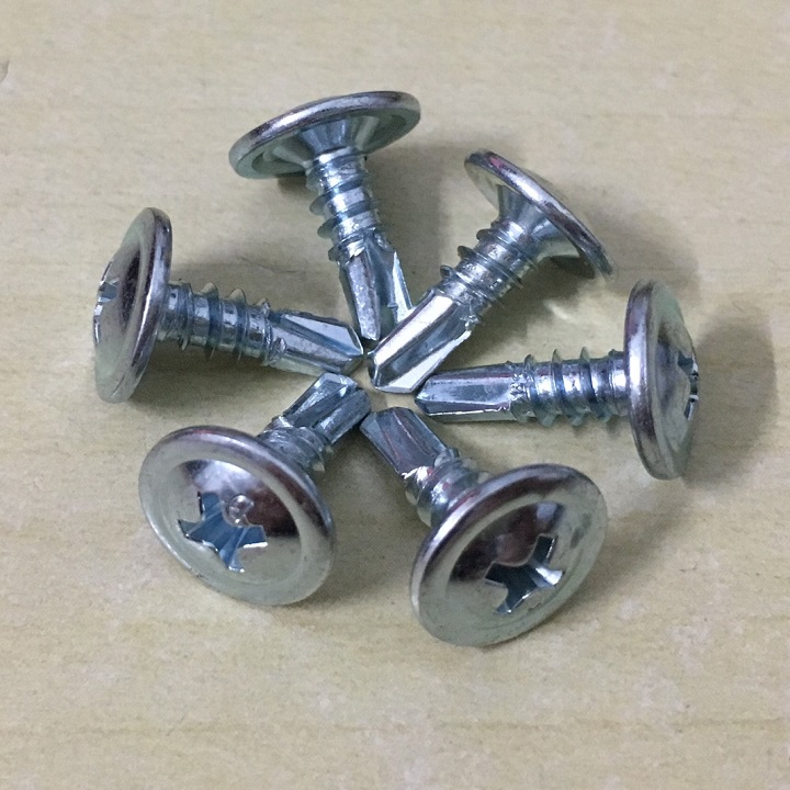 1.3cm - 100 CON VÍT ĐUÔI CÁ ĐẦU DÙ - VÍT SÀN DÙ 1P3