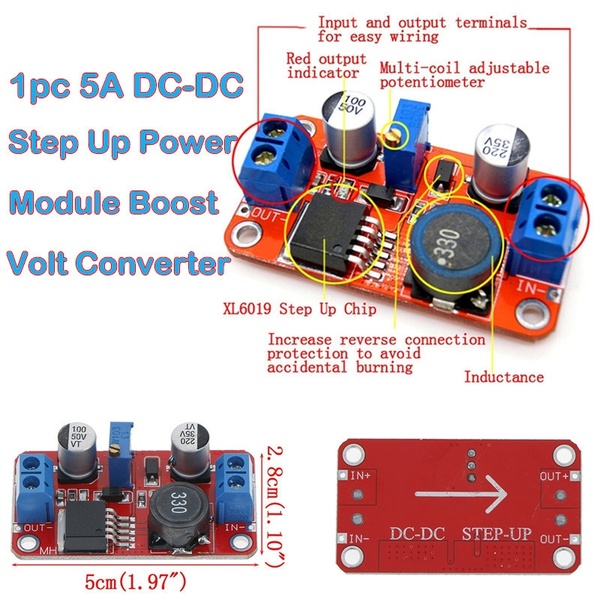 Mạch Tăng Áp DC XL6019 (max 5A)