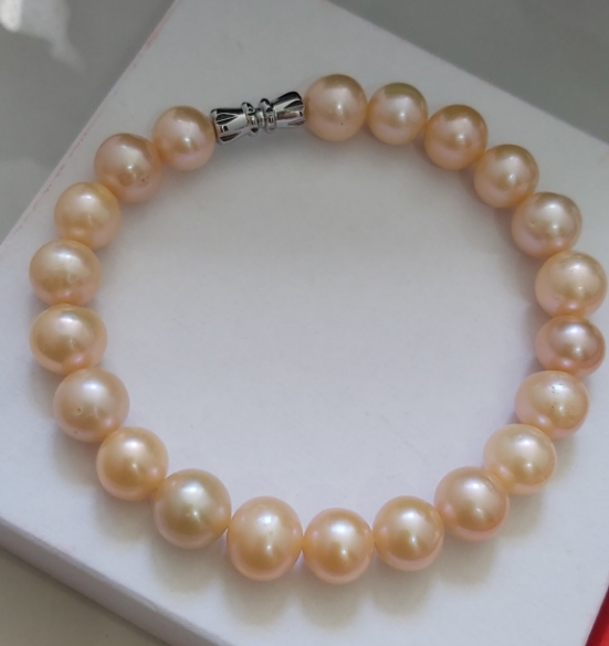 [HCM]CHUỖI VÒNG TAY NGỌC TRAI PHÚ QUỐC 9 LY ( HÌNH THẬT ĐẸP THẬT NGỌC THẬT )