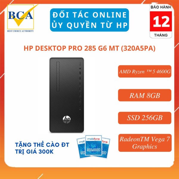 Bảng giá Máy tính để bàn HP Desktop Pro 285 G6 MT (AMD Ryzen 5/ RAM 8GB/ SSD 256GB/ RadeonTM Vega 7) _ 320A5PA Phong Vũ