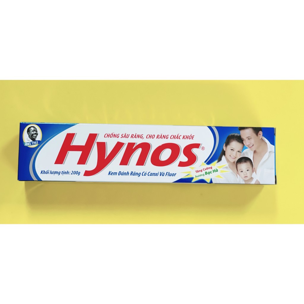 Kem đánh răng Hynos tăng cường bạc hà 200g