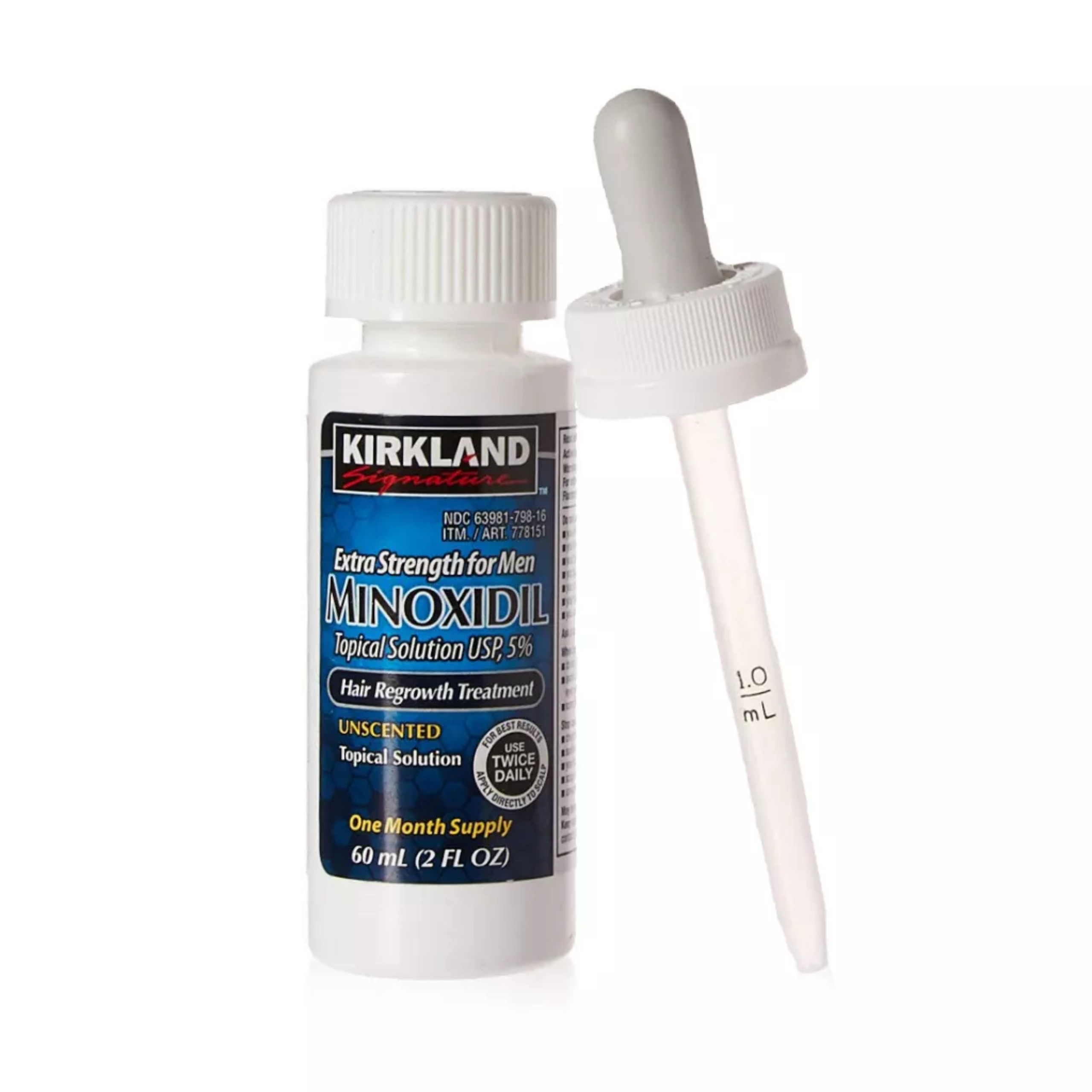 [Chính Hãng] Dung Dịch Minoxidil 5% Kirkland Mọc Râu, Tóc Mỹ 60ml