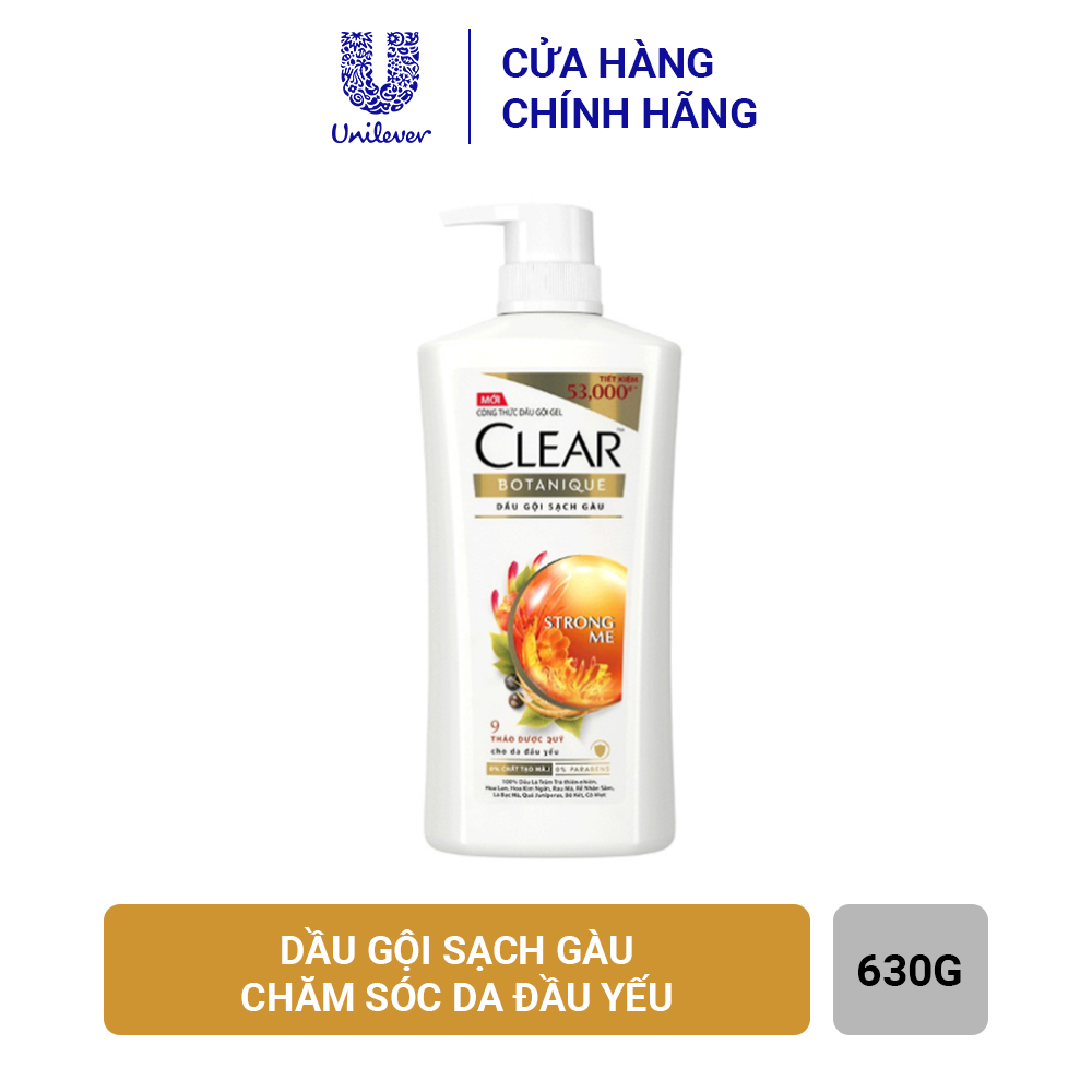 [HCM] Dầu Gội CLEAR 630g-Thảo Dược