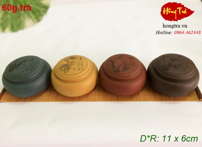 Hũ đựng trà tử sa HTTS14