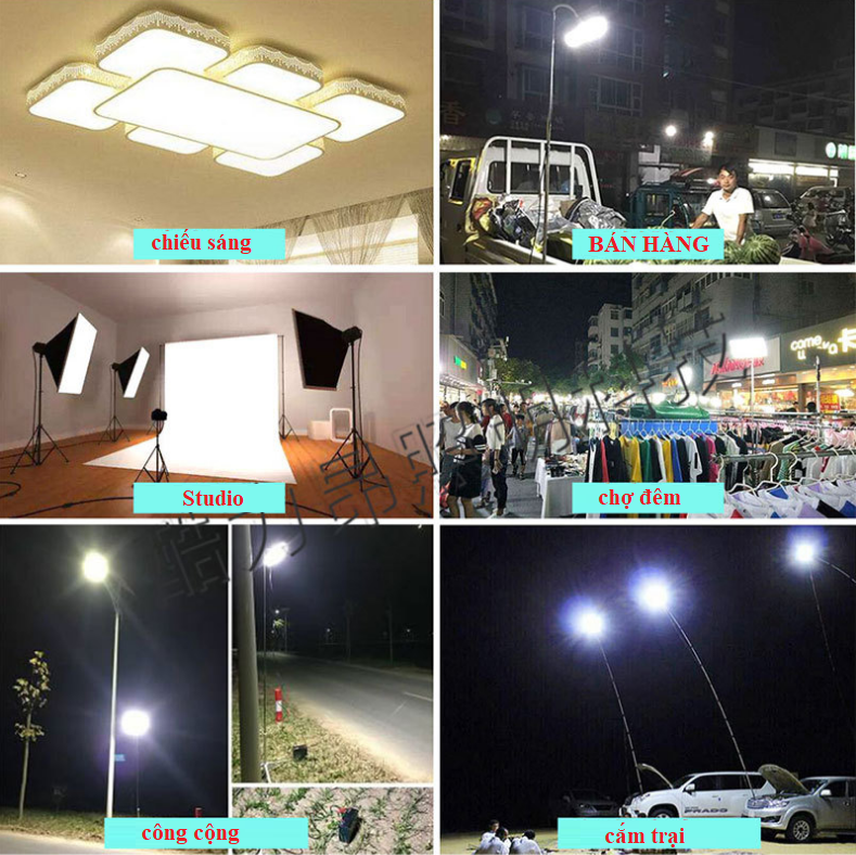 Đèn led 12v siêu sáng 70W 336 LED COB độ bền cao