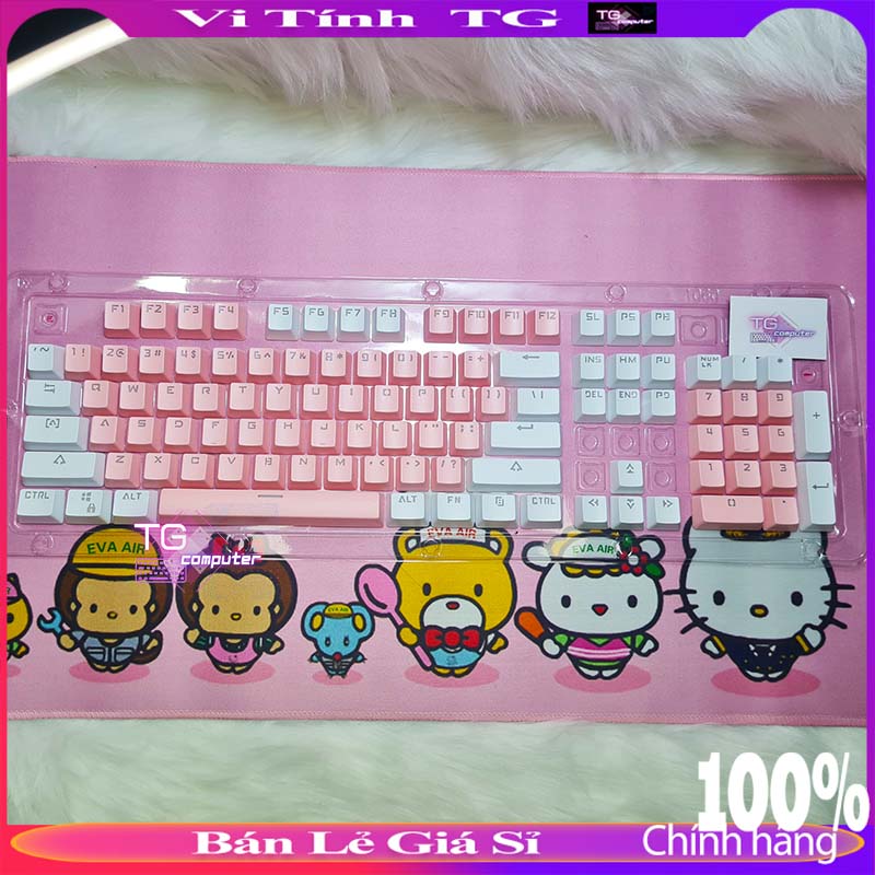 Bộ Keycap xuyên led tùy chỉnh phối màu đẹp chất lượng tốt giá rẻ dành cho bàn phím cơ VitinhTG