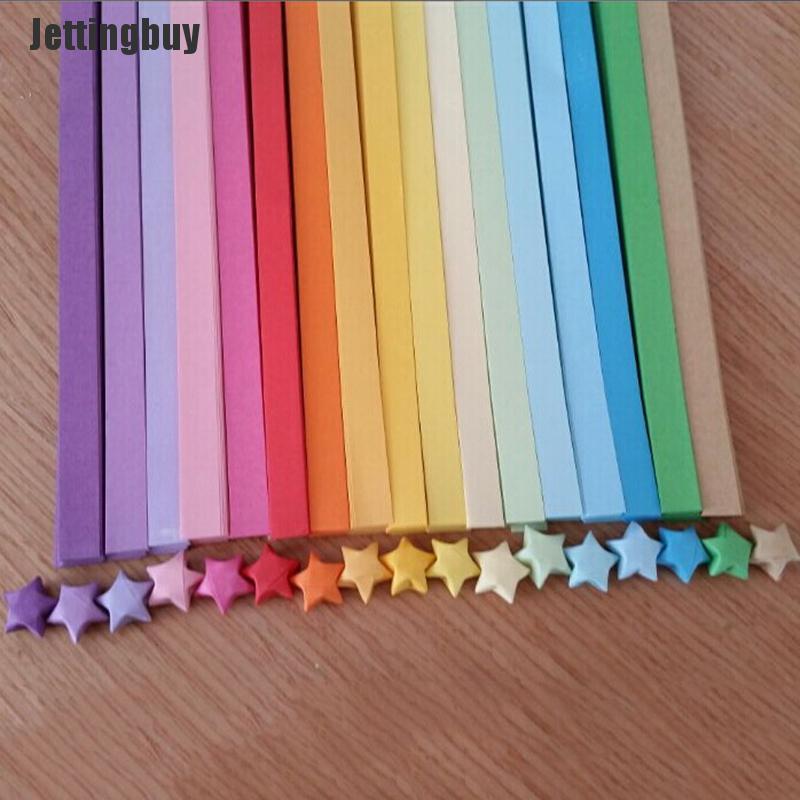 Jettingbuy Origami Lucky Star Paper Strips Folding Paper Ribbons Colors