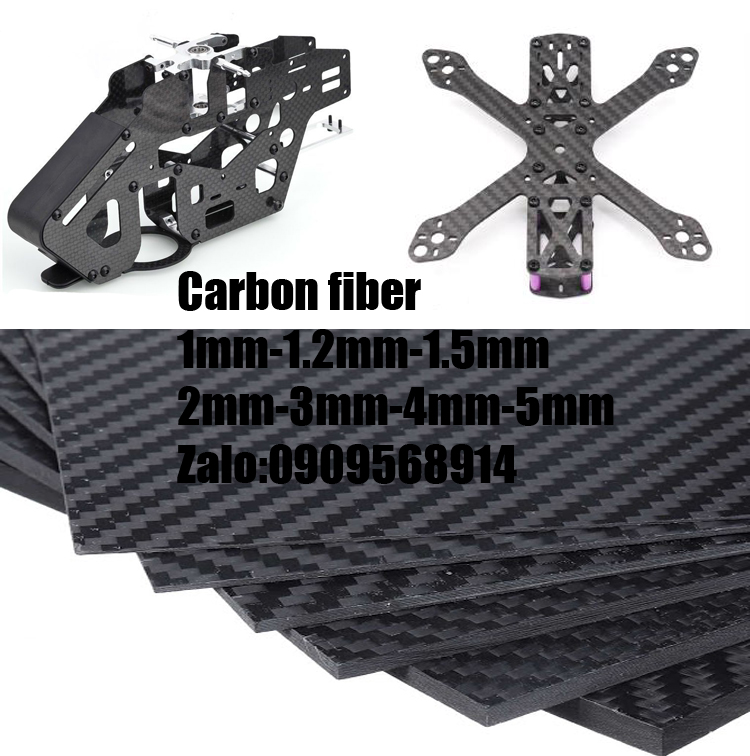 [HCM]Carbon fiber tấm 250x300mm chất liệu cứng dùng làm đồ chơi mô hình