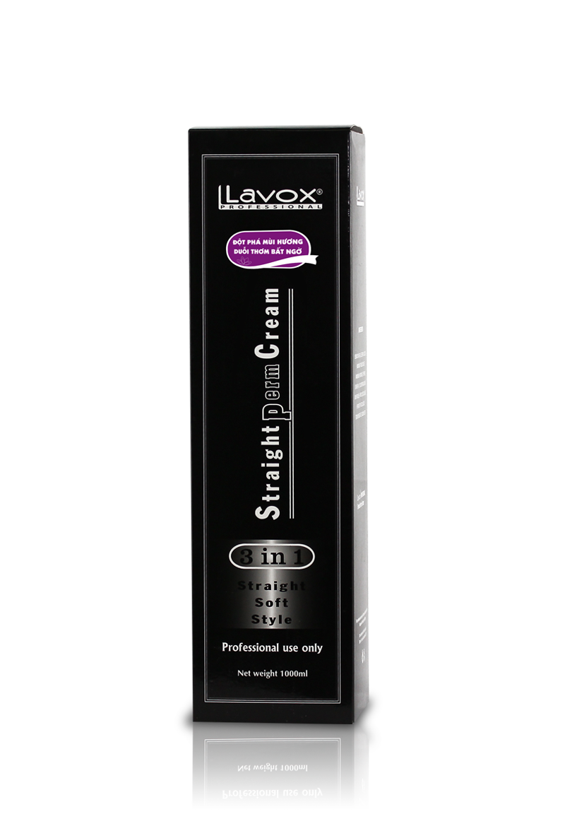 Thuốc Duỗi Tóc Lavox - Với Lavox, bạn sẽ sở hữu mái tóc dài, thẳng và mượt mà nhưng vẫn giữ được độ bồng nhẹ nhàng. Sản phẩm có thể sử dụng cho mọi loại tóc, kể cả tóc chịu hóa chất. Điều đặc biệt là các thành phần trong Lavox giúp bảo vệ tóc khỏi tác hại từ máy duỗi và nóng bỏng.