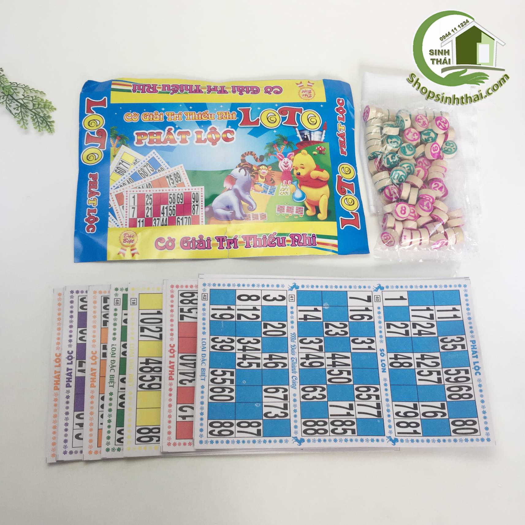 [HCM]Bộ cờ lô tô bằng giấy số bằng gỗ
