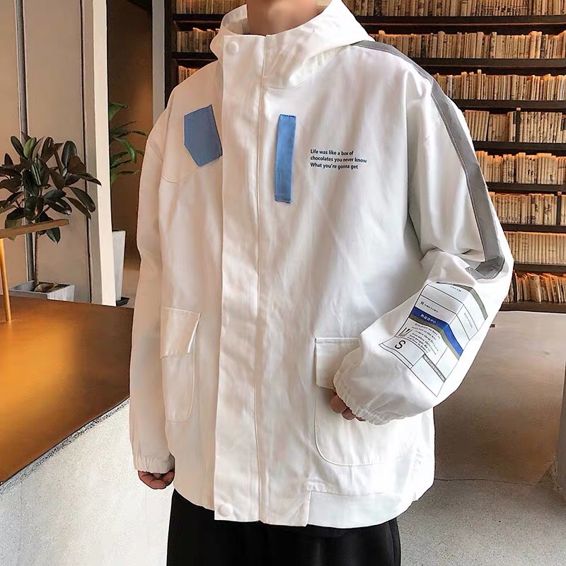 ÁO KHOÁC KAKI NAM NỮ 2 LỚP PHẢN QUANG FORM RỘNG