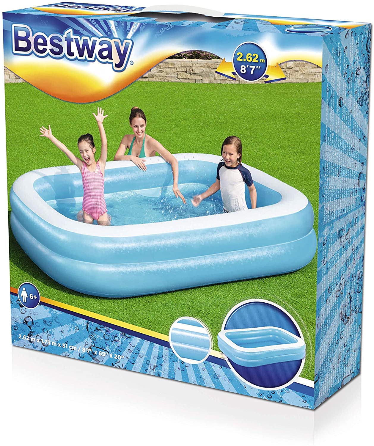 Bể bơi bestway 262x175x51cm 54006