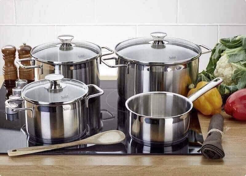 [Trả góp 0%][Hàng nội địa Đức]  Bộ nồi silit Pisa 4