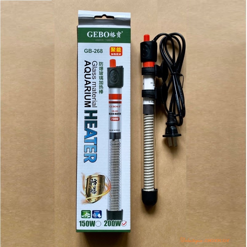 SƯỞI BỂ CÁ GEBO-268 50W / 75W / 100W / 150W / 200W