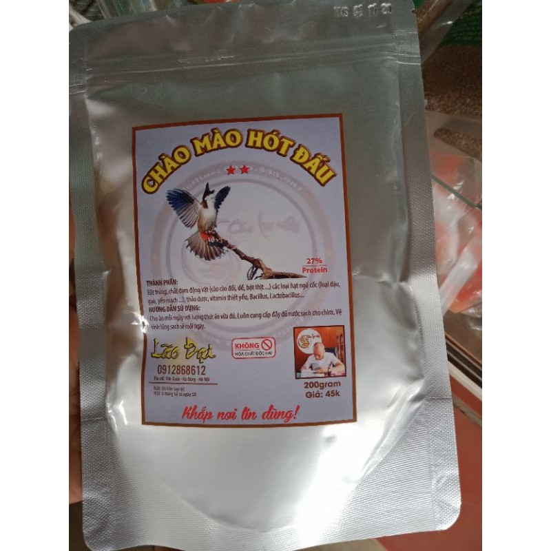 Cám chim lão Đại(chim chào mào)