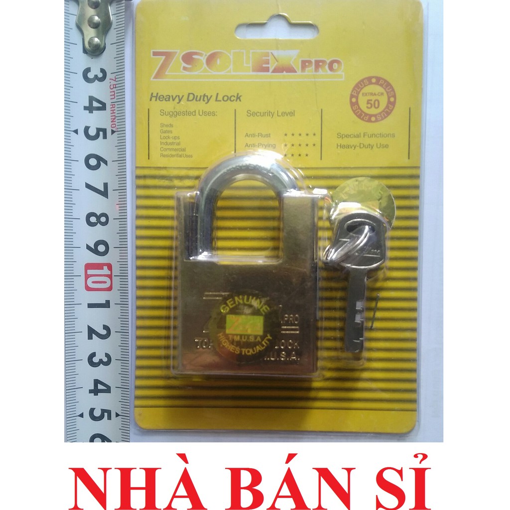 Ổ Khóa Cửa Zsolex Khóa Chống Cắt 50mm Cao Cấp Chính Hãng