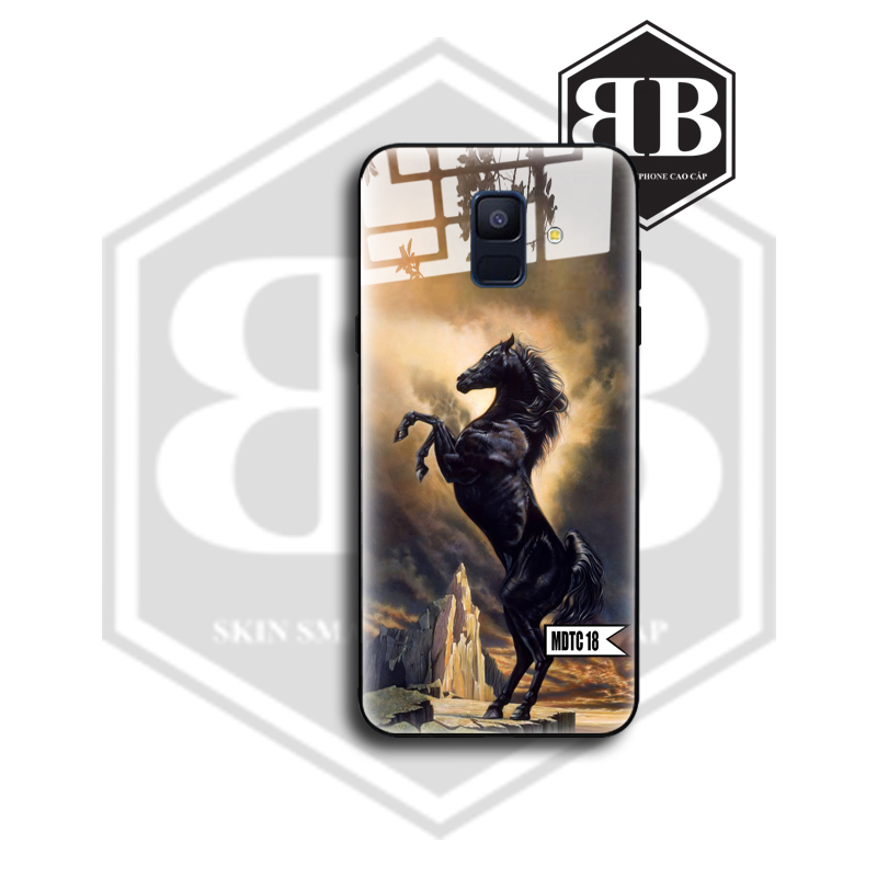 Ốp lưng kính cường lực samsung a5 2018 a8 2018 / a6 2018 / a6 plus a6+ / a8 plus a8+ in hình mã đáo thành công