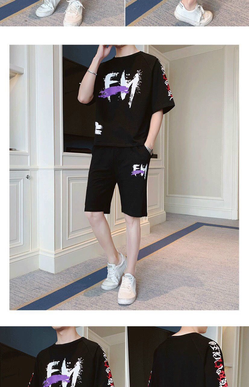 [HCM]Set Bộ Thời Trang In Chữ Phong Cách Mới