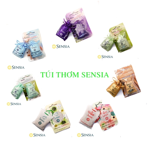 Túi thơm Sensia tuyển chọn các mùi hương dùng treo tủ quần áo, để tủ giày,