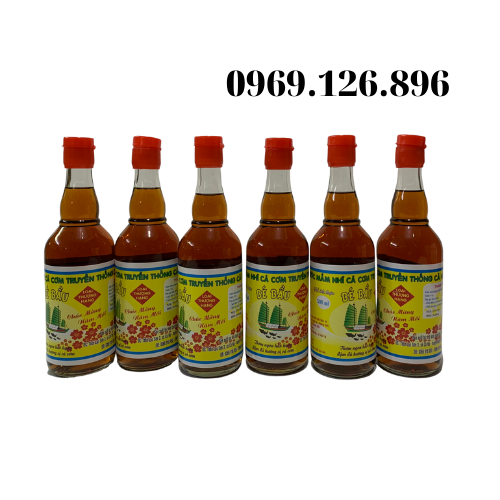 Nước mắm thượng hạng Cà Ná - Bé bầu (Thùng 6chai/500ml/chai)