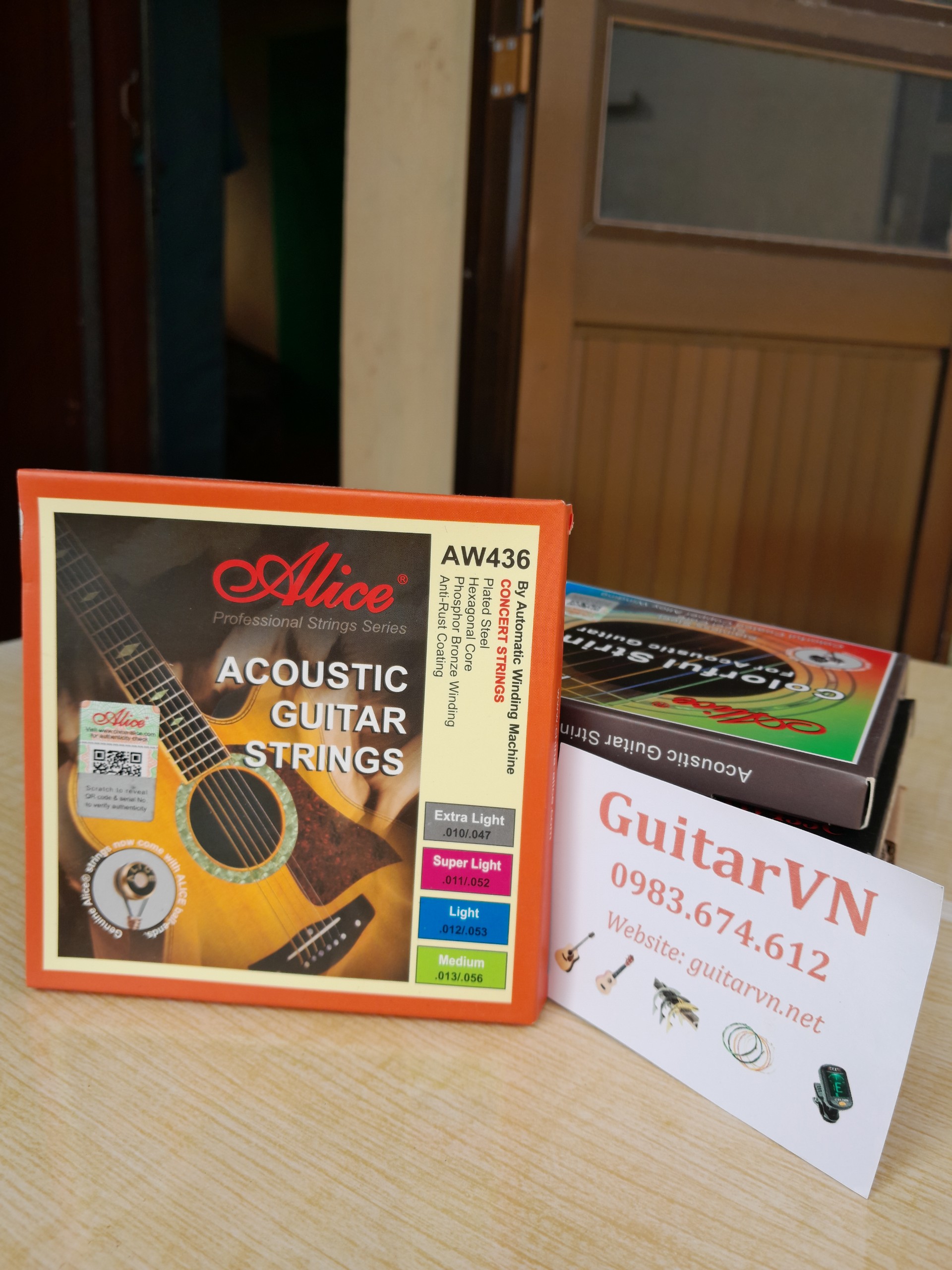 Bộ 6 dây đàn guitar acoustic AW436