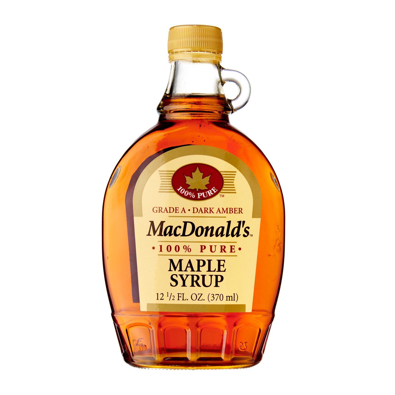Siro lá phong nguyên chất hiệu MacDonald's 100% Pure Maple Syrup - Nhập khẩu Mỹ 370ml