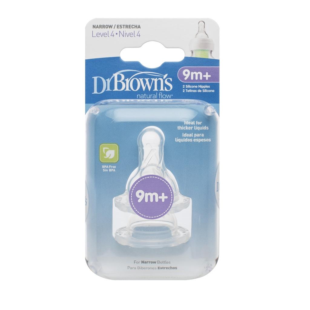 Set 2 Núm ti Dr Brown's cổ thường level 4 - Made in USA/Germany