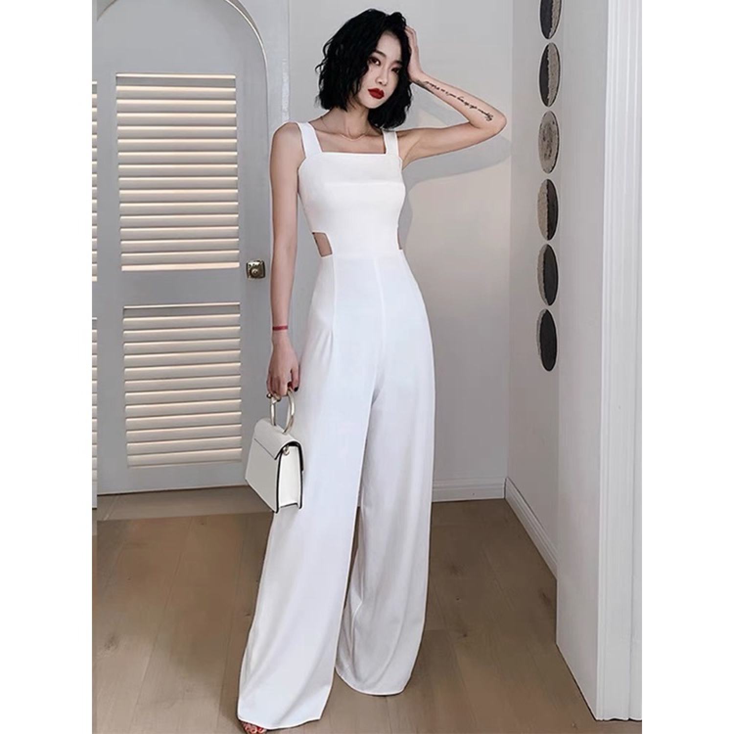 B36 Jumpsuit Đồ Bay Dáng Dài Có Mút Đệm Ngực