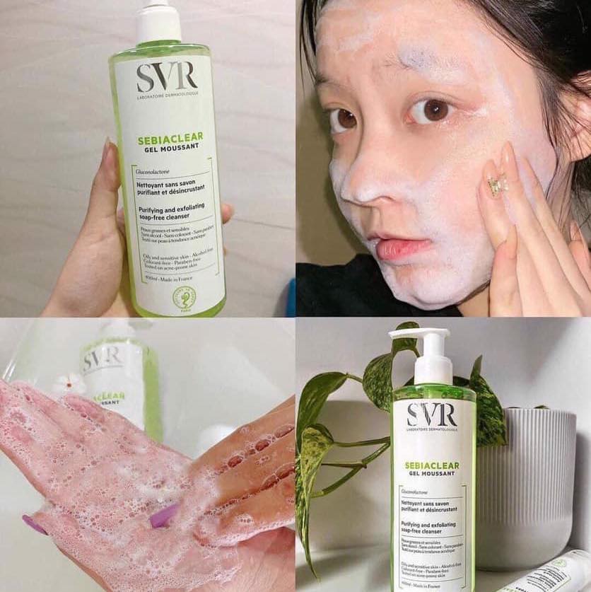 Gel rửa mặt SVR SEBIACLEAR Gel Moussant