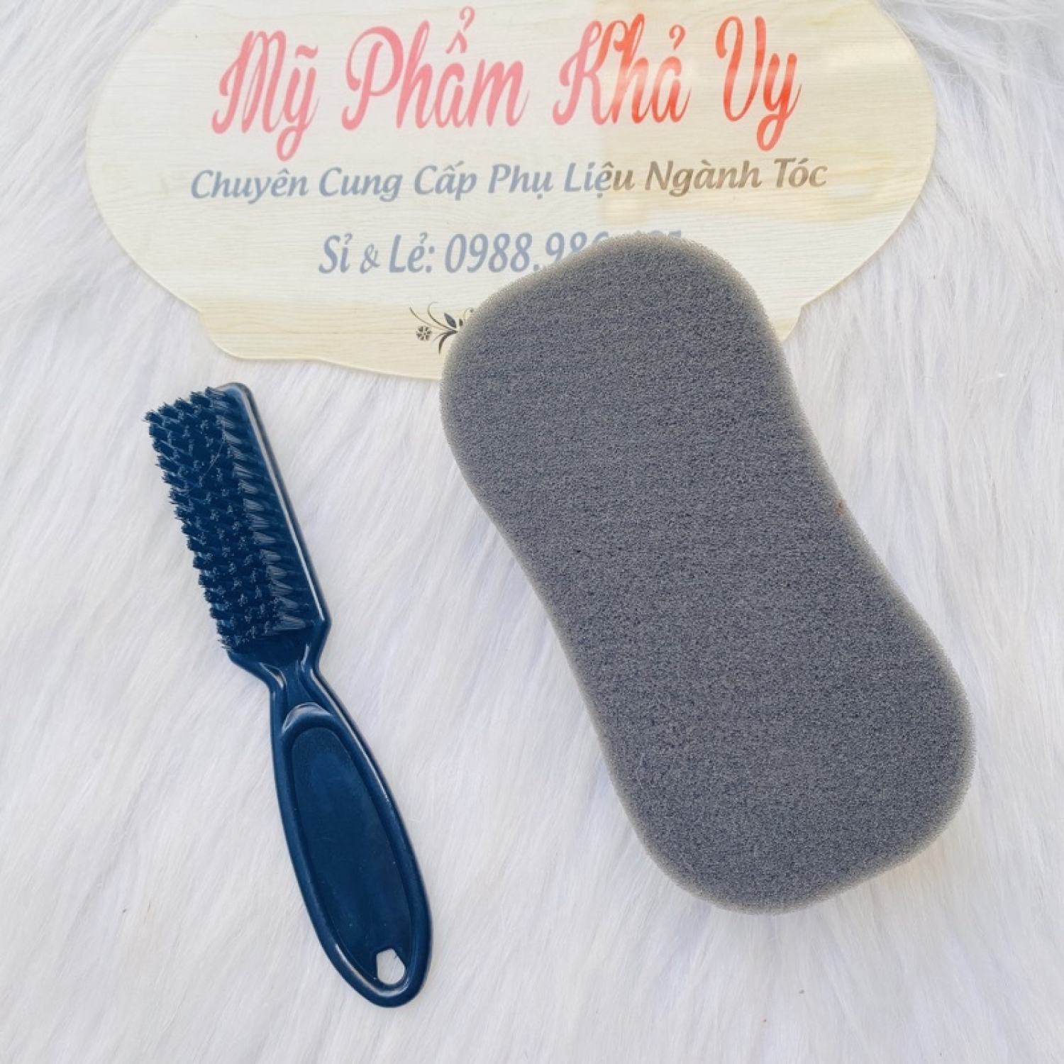 Mẫu phủi tóc, mút phủi tóc chổi phủi tóc cho thợ