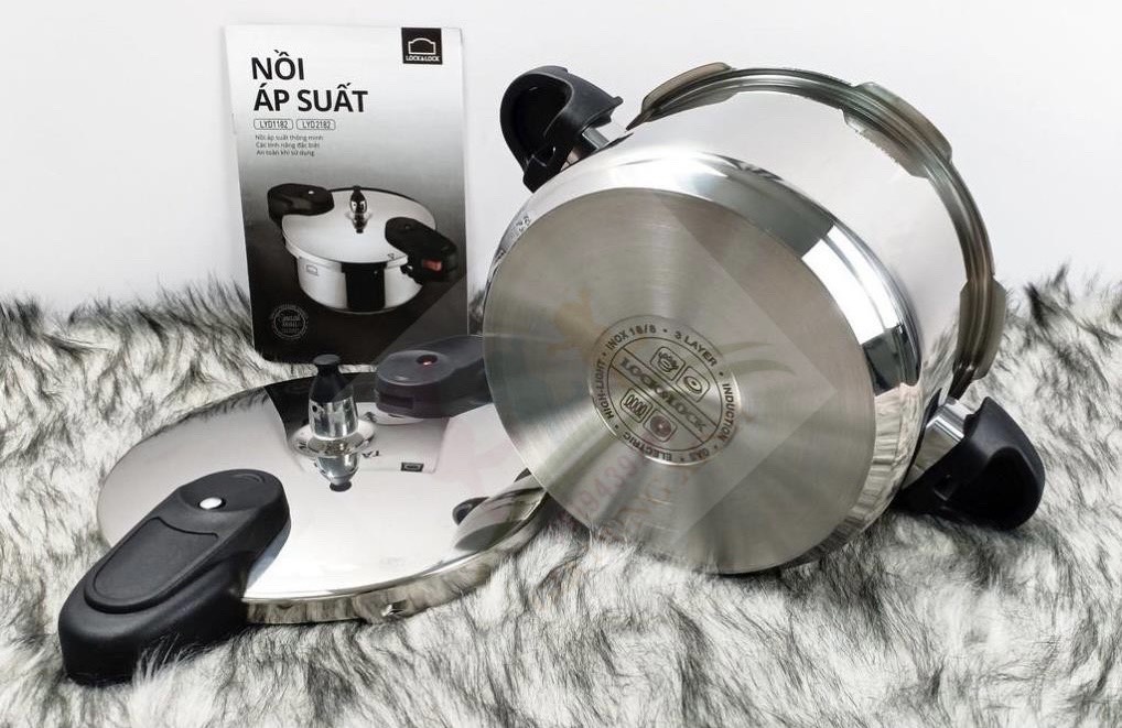 ✨ NỒI ÁP SUẤT BẰNG INOX LOCK&LOCK 4L LYD2182✨