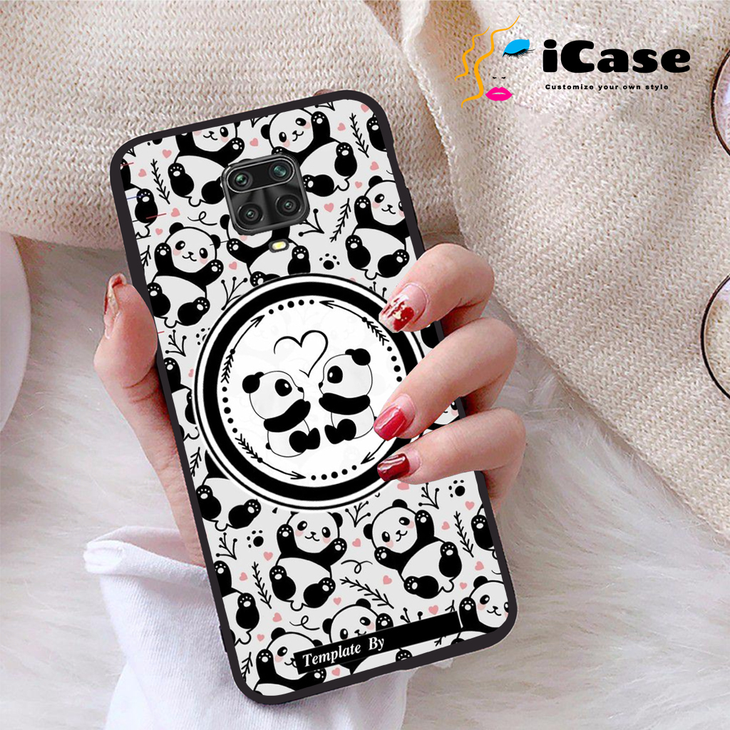 Ốp lưng Xiaomi Redmi Note 9S viền dẻo TPU BST Panda