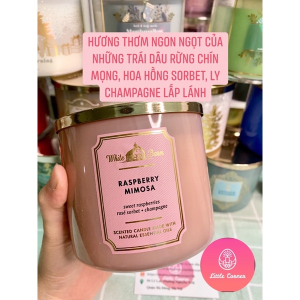 Nến thơm 3 bấc BATH AND BODY WORKS 411g - WHITE BARN