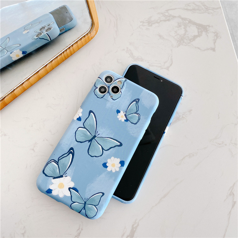 [HCM]Ốp iPhone Bướm Xanh iPhone 7/8/7Plus/8Plus/X/Xs Max/11/11 Pro/11 Pro Max - ốp iphone