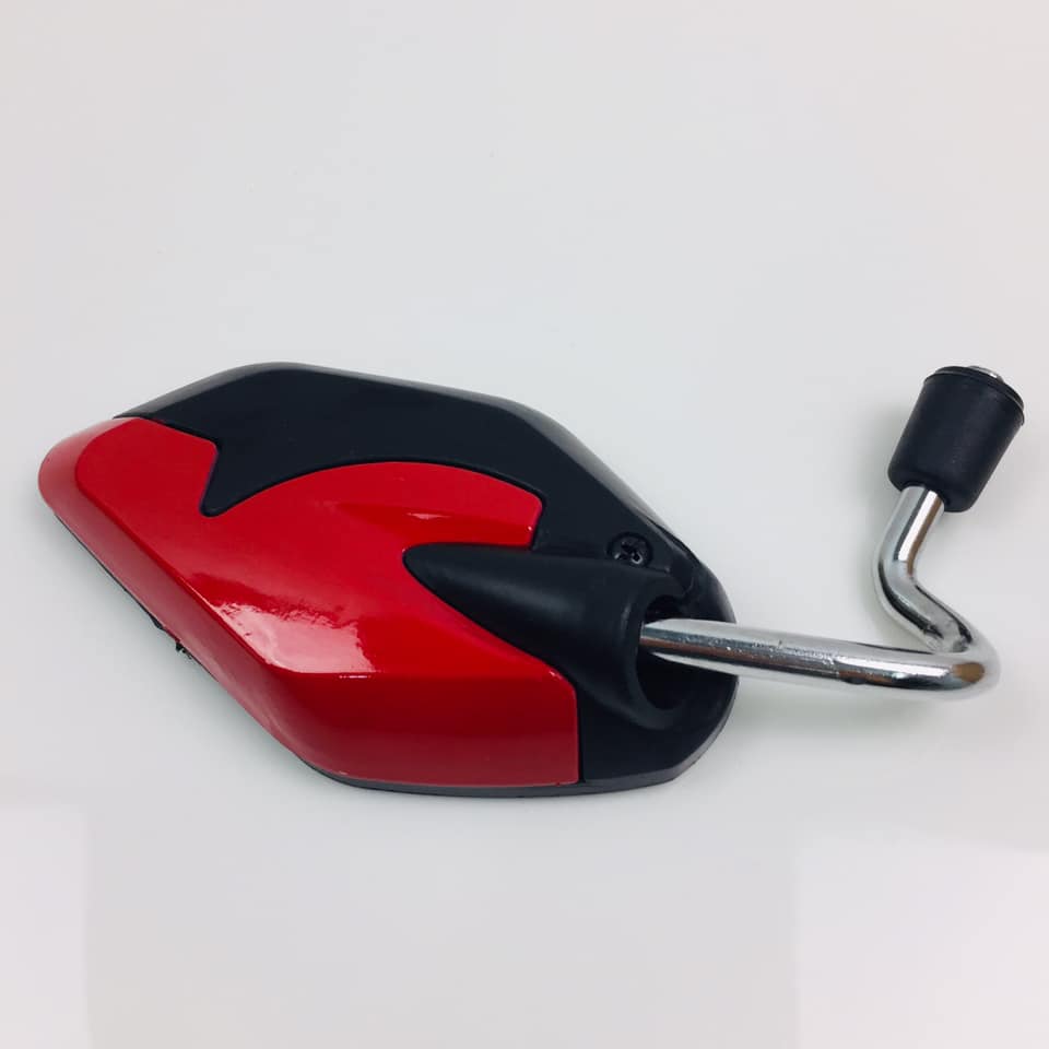 Gương / kính chiếu hậu xe máy Bikedeco (đỏ-đen)