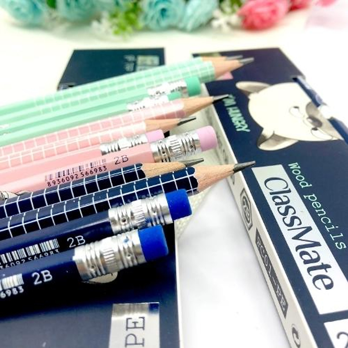 Bút Chì Gỗ Có Tẩy CLASSMATE 2B PC01 AN PC01 PE cực êm mịn