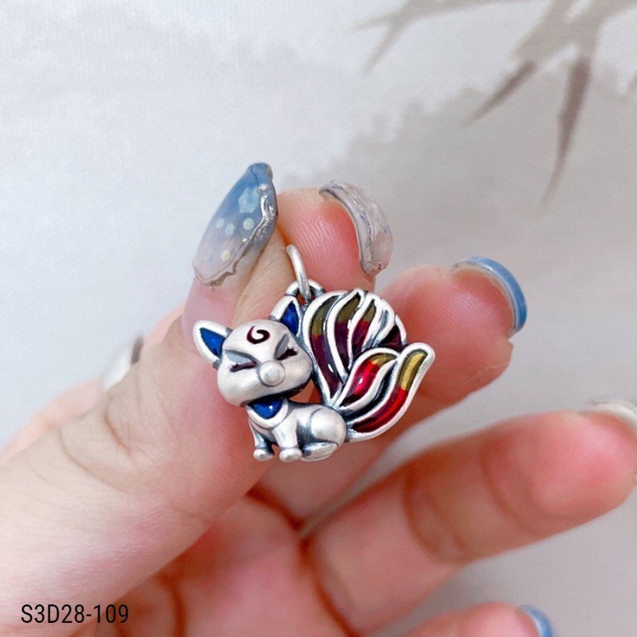 [Giá sỉ] Charm bạc hồ ly 9 đuôi