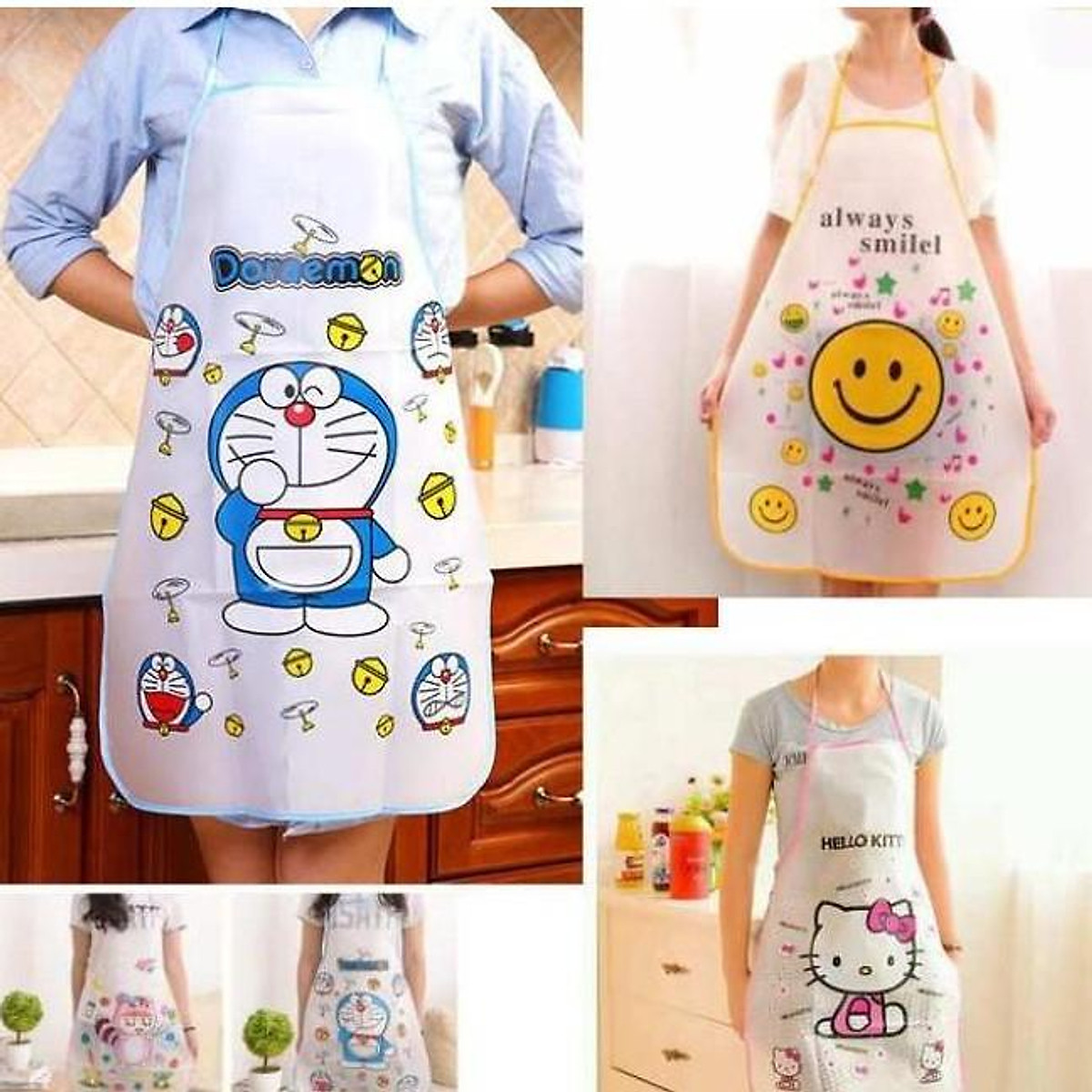 Tạp dề chống thấm họa tiết